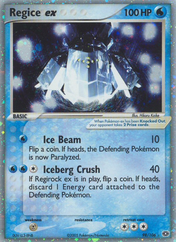 Regice ex — Emerald #98/106