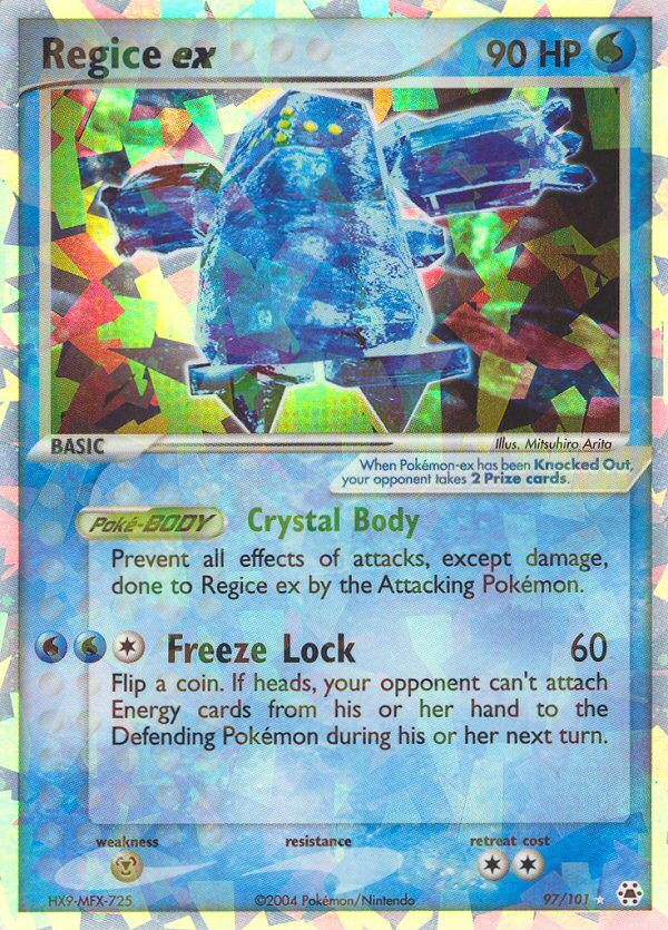 Regice ex — Hidden Legends #97/101