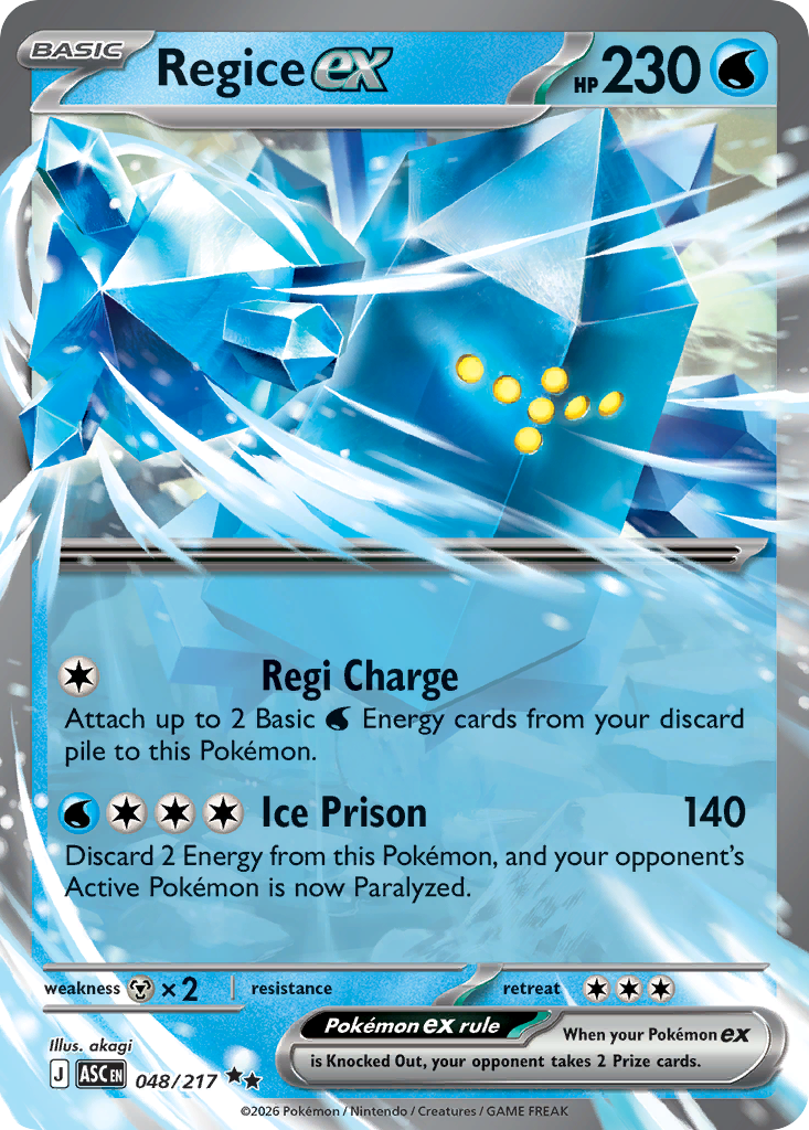 Regice ex — ME: Ascended Heroes #048/217
