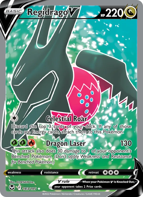 Regidrago V (Full Art) — SWSH12: Silver Tempest #183/195