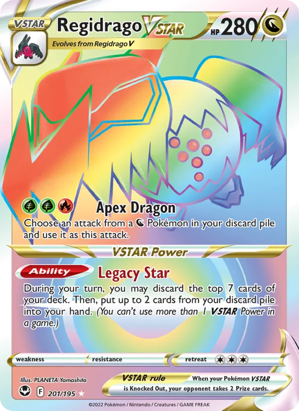 Regidrago VSTAR (Secret) — SWSH12: Silver Tempest #201/195