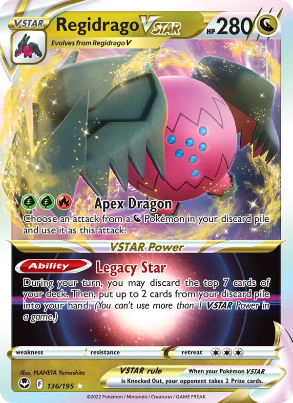 Regidrago VSTAR — SWSH12: Silver Tempest #136/195