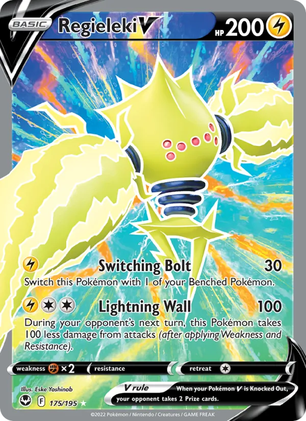 Regieleki V (Full Art) — SWSH12: Silver Tempest #175/195