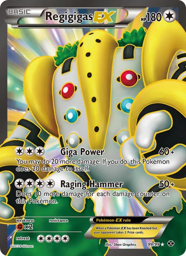 Regigigas EX (99 Full Art) — Next Destinies #99/99