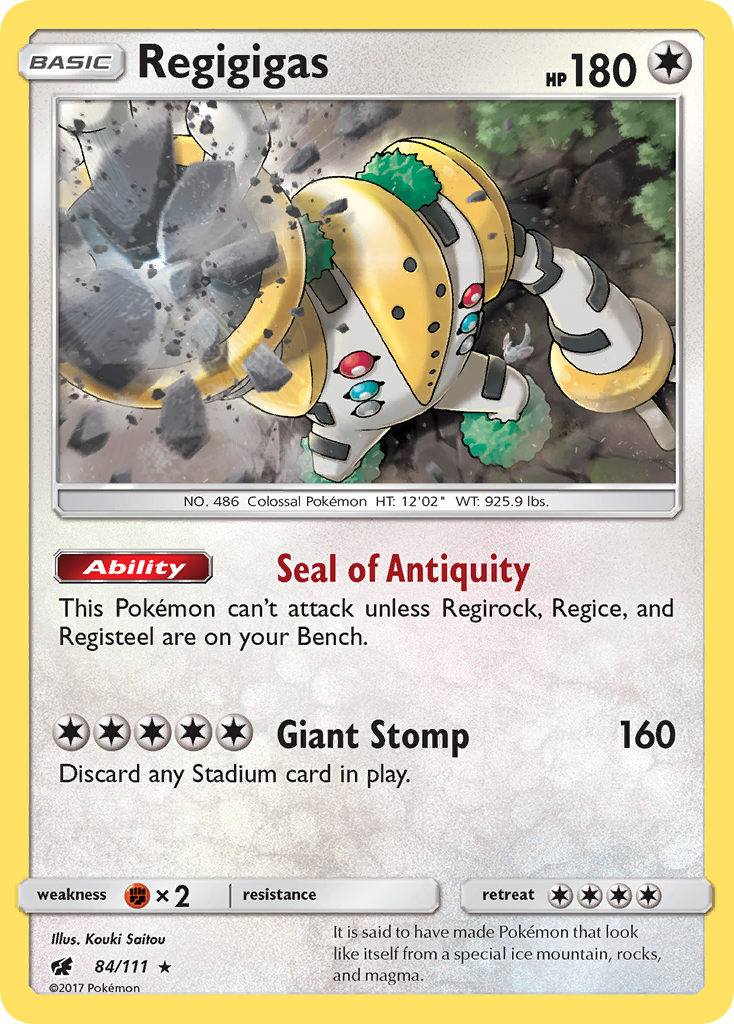 Regigigas — SM - Crimson Invasion #84/111