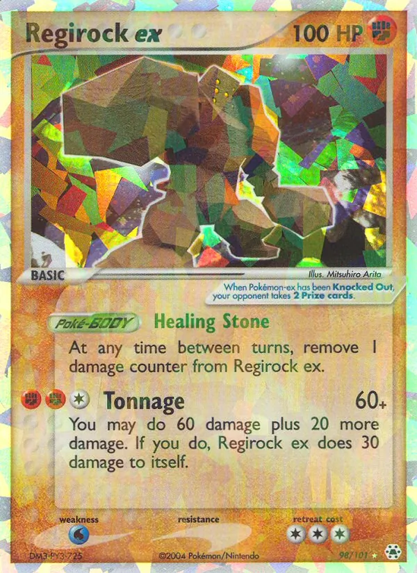 Regirock ex — Hidden Legends #98/101