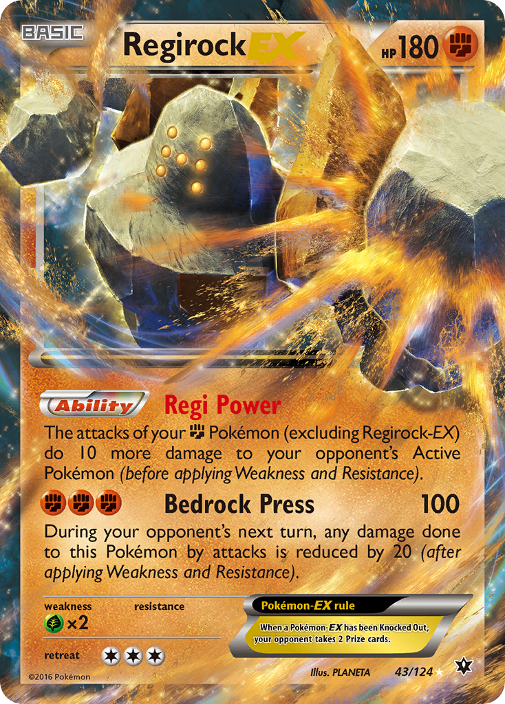 Regirock EX — XY - Fates Collide #43/124