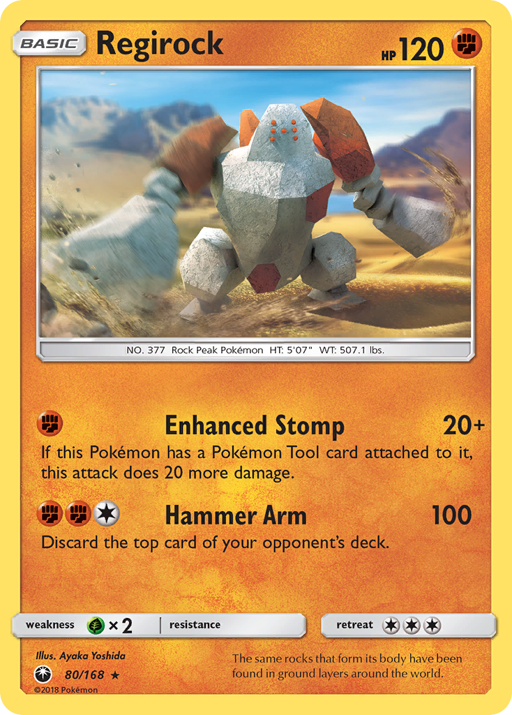 Regirock — SM - Celestial Storm #80/168
