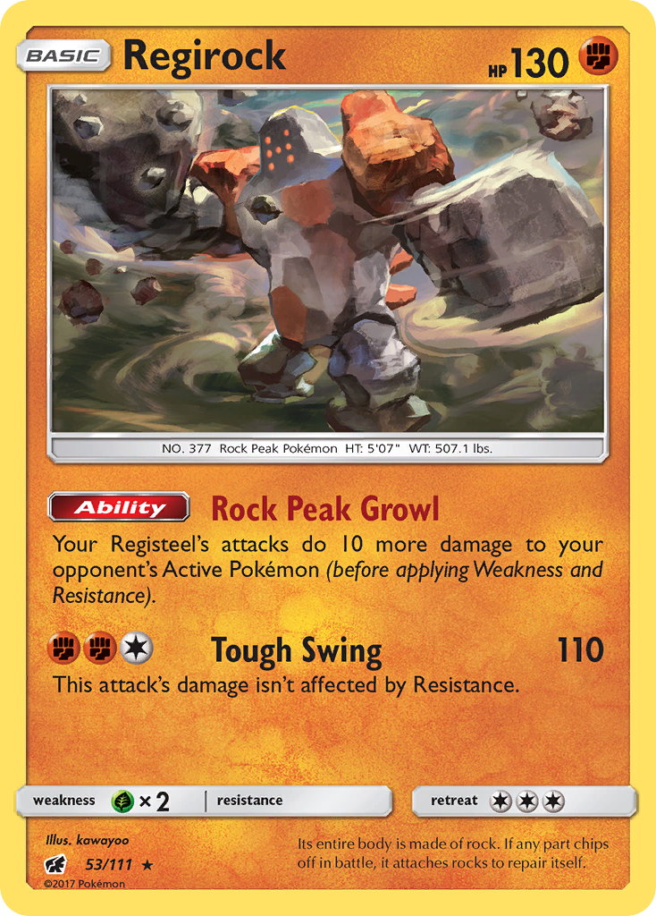 Regirock — SM Promos #53/111