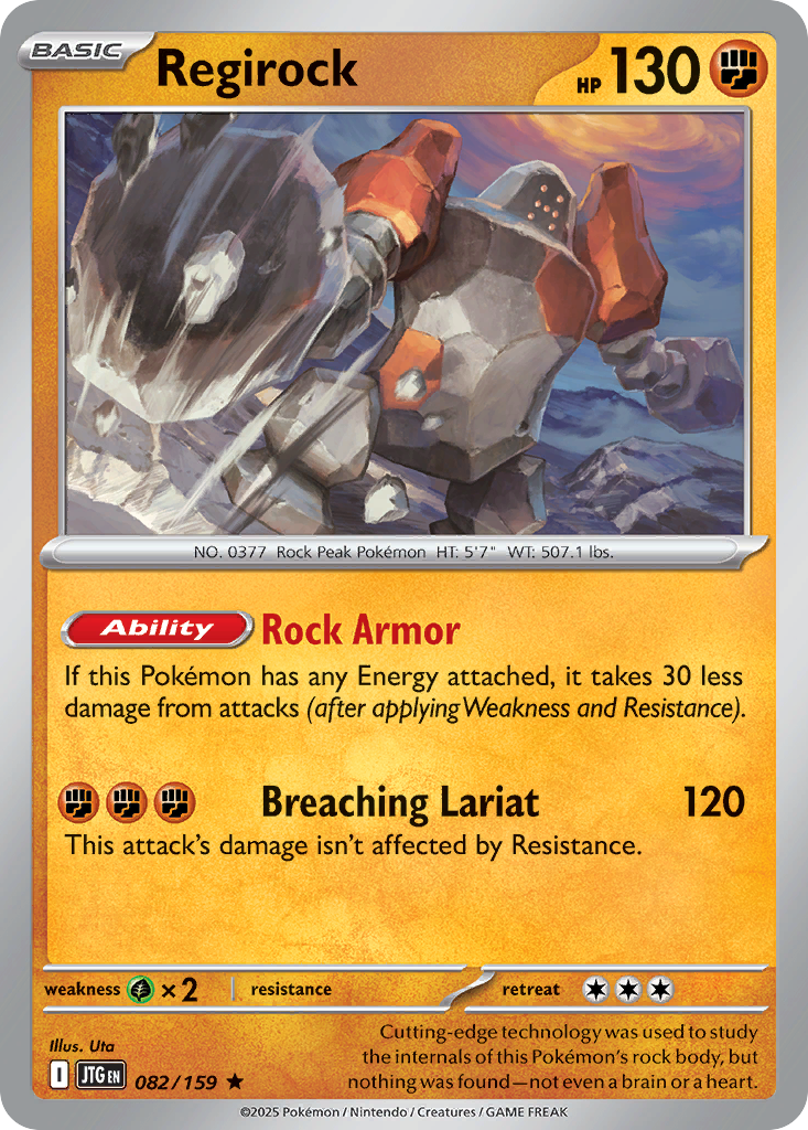 Regirock — SV09: Journey Together #082/159