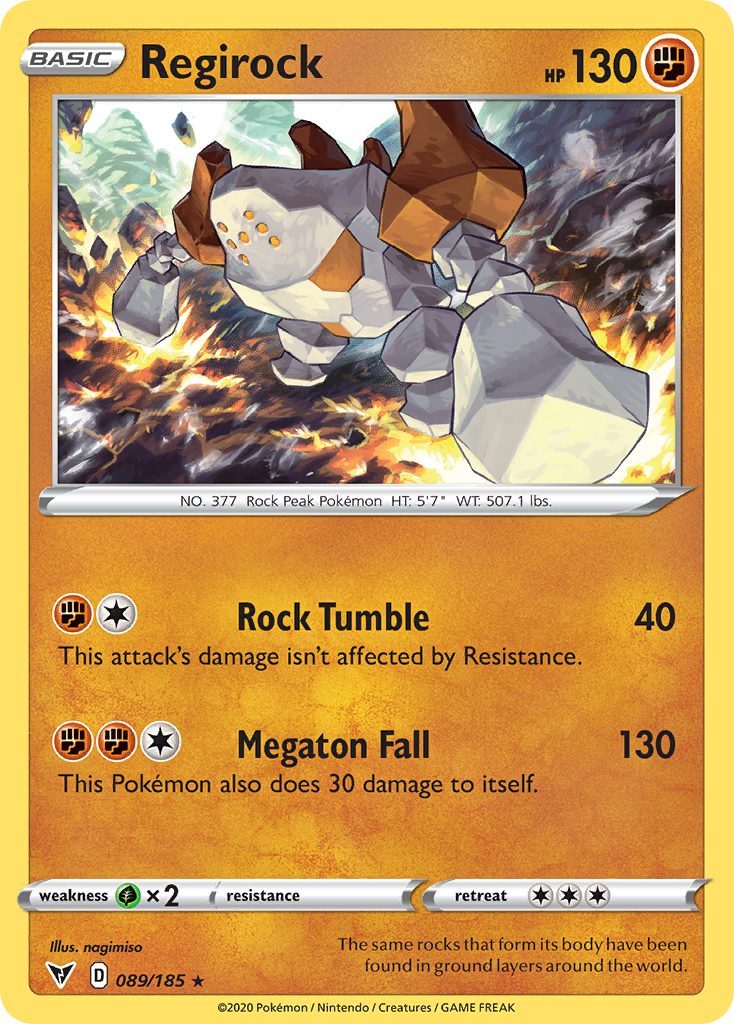 Regirock — SWSH04: Vivid Voltage #089/185