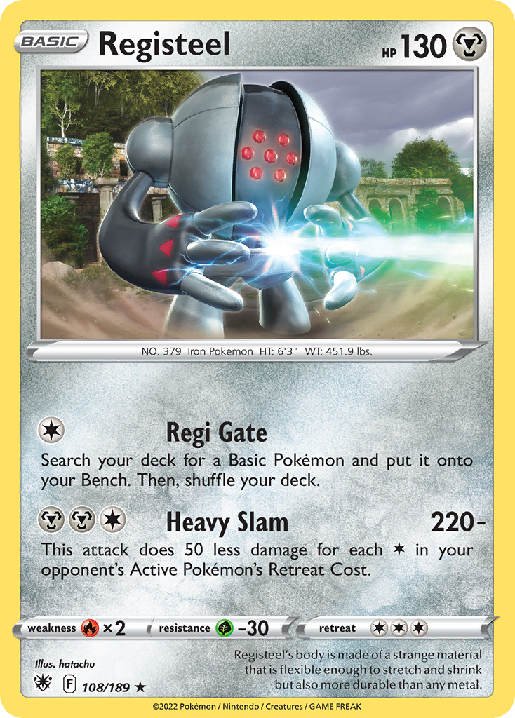 Registeel — Prize Pack Series Cards #108/189