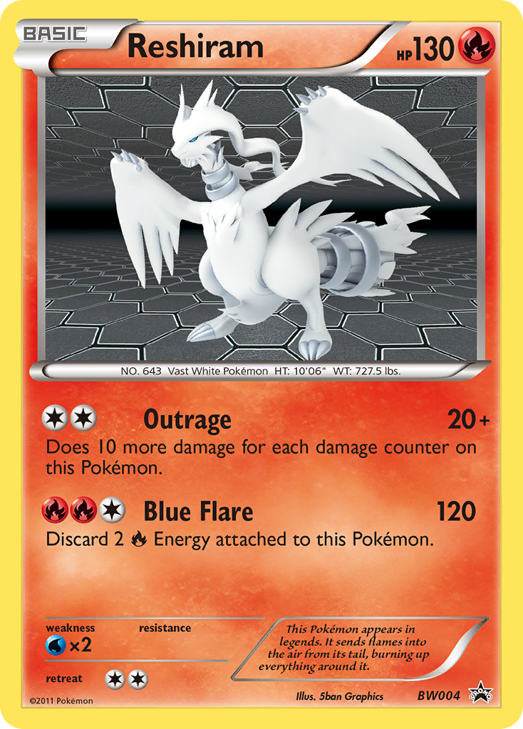 Reshiram — Black and White Promos #BW004
