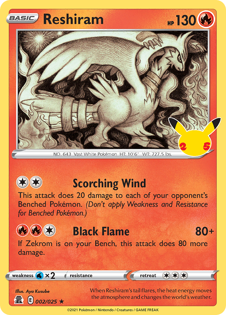 Reshiram — Celebrations #002/025