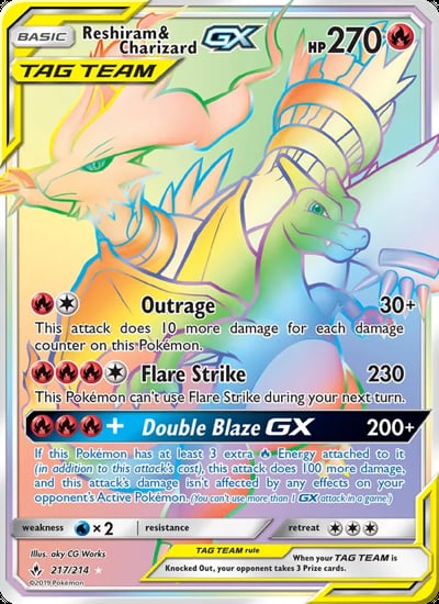 Reshiram & Charizard GX (Secret)