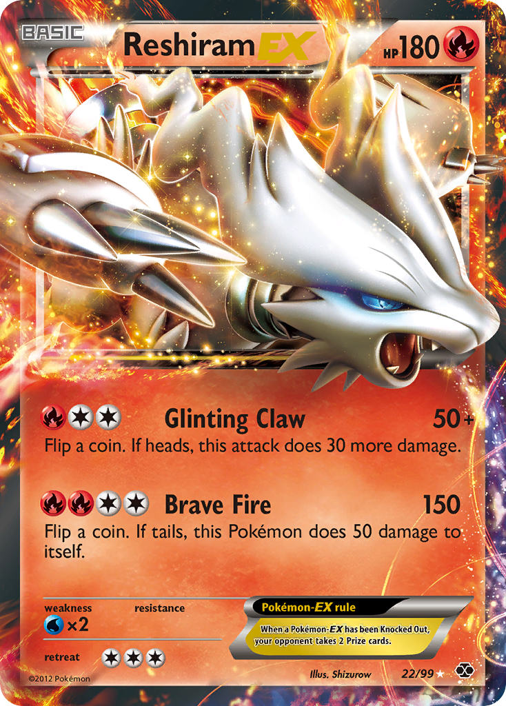 Reshiram EX — Next Destinies #22/99
