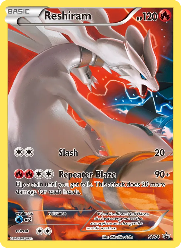 Reshiram (Full Art Promo) — XY Promos #XY74