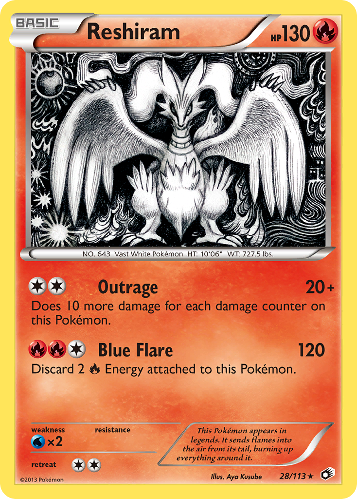 Reshiram — Legendary Treasures #28/113