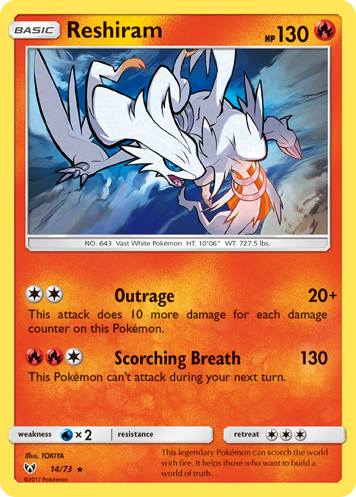 Reshiram — Shining Legends #14/73