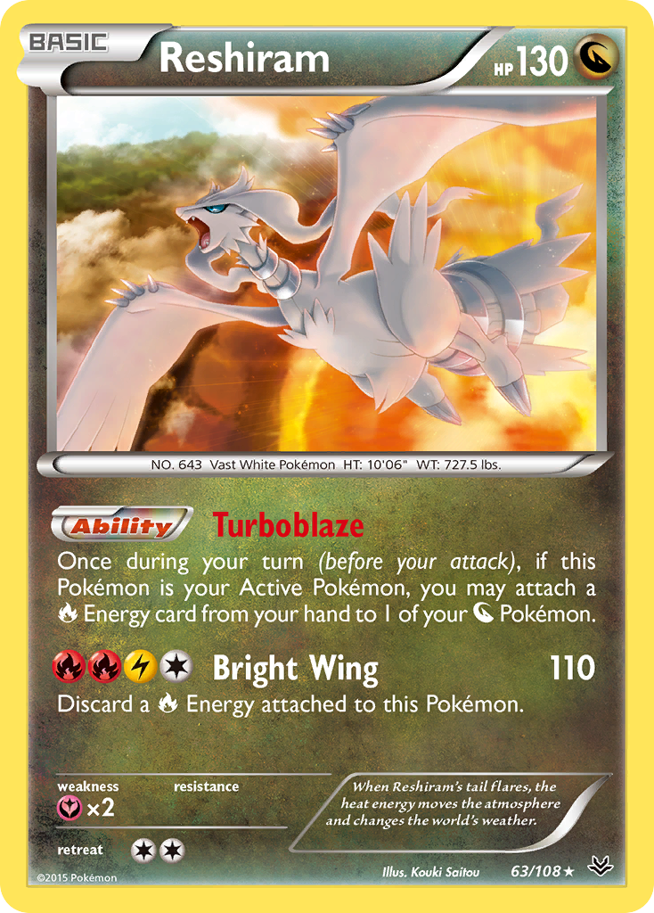 Reshiram — XY - Roaring Skies #63/108
