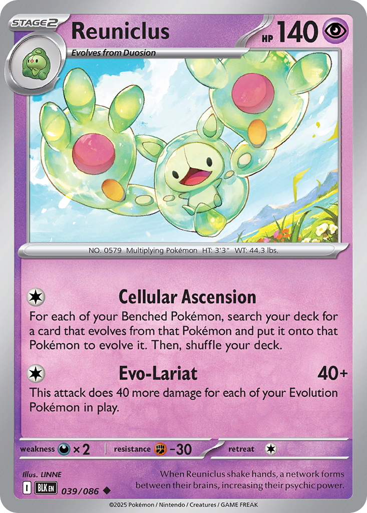Reuniclus (Poke Ball Pattern) — SV: Black Bolt #039/086