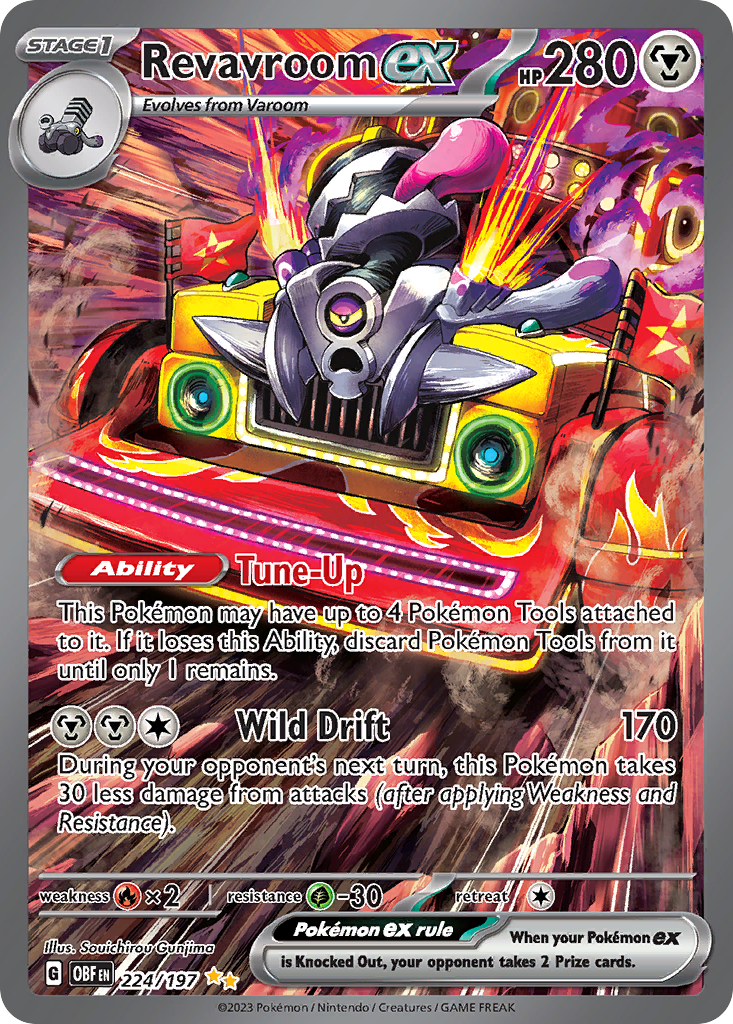 Revavroom ex — SV03: Obsidian Flames #224/197