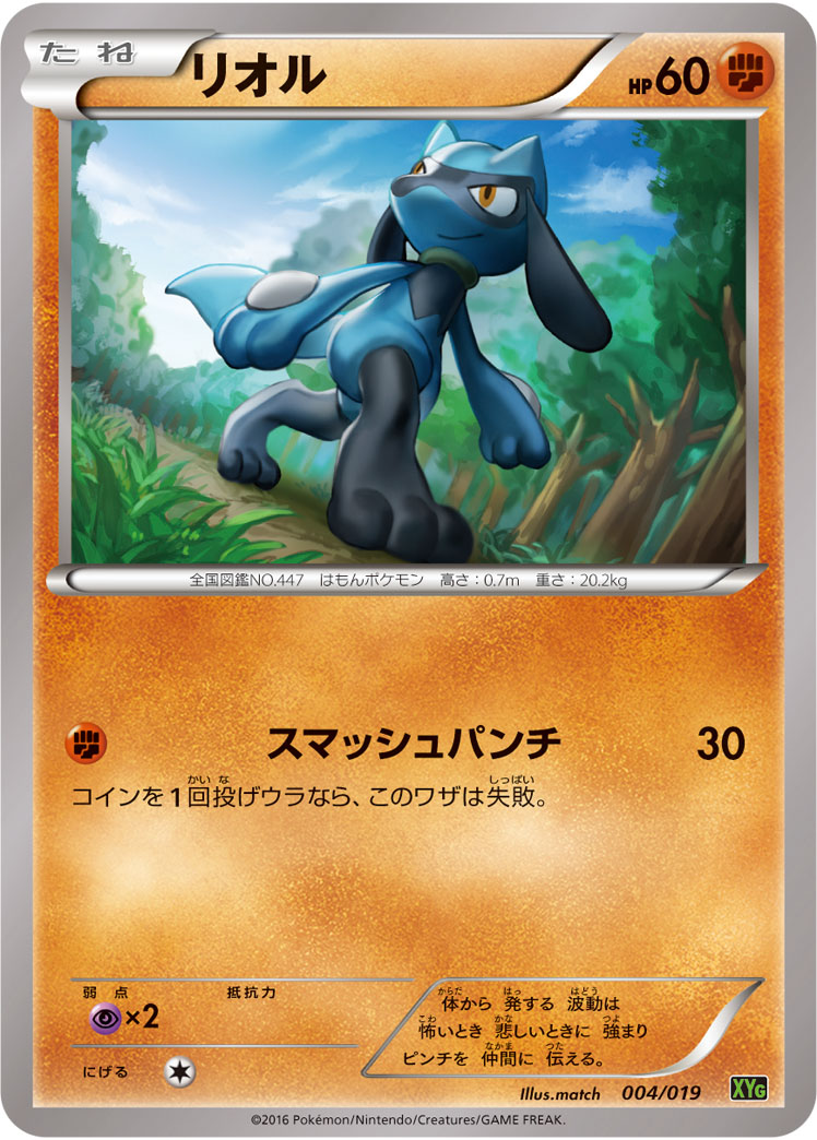 Riolu — XYG: Zygarde-EX Perfect Battle Deck #004/019