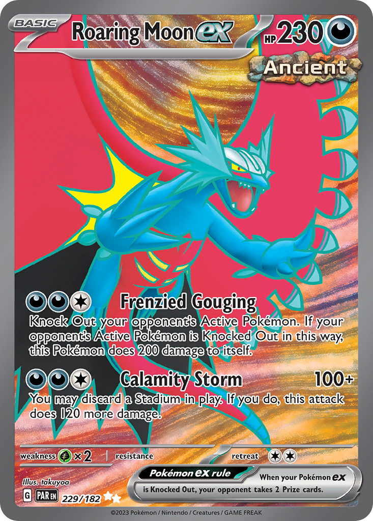 Roaring Moon ex — SV04: Paradox Rift #229/182