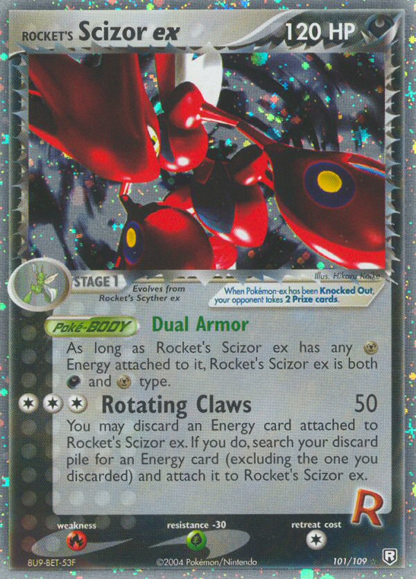 Rocket's Scizor ex — Team Rocket Returns #101/109