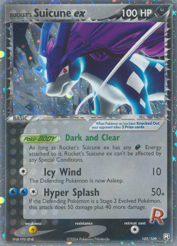 Rocket's Suicune ex — Team Rocket Returns #105/109