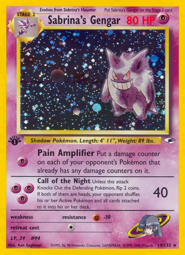 Sabrina's Gengar — Gym Heroes #014/132