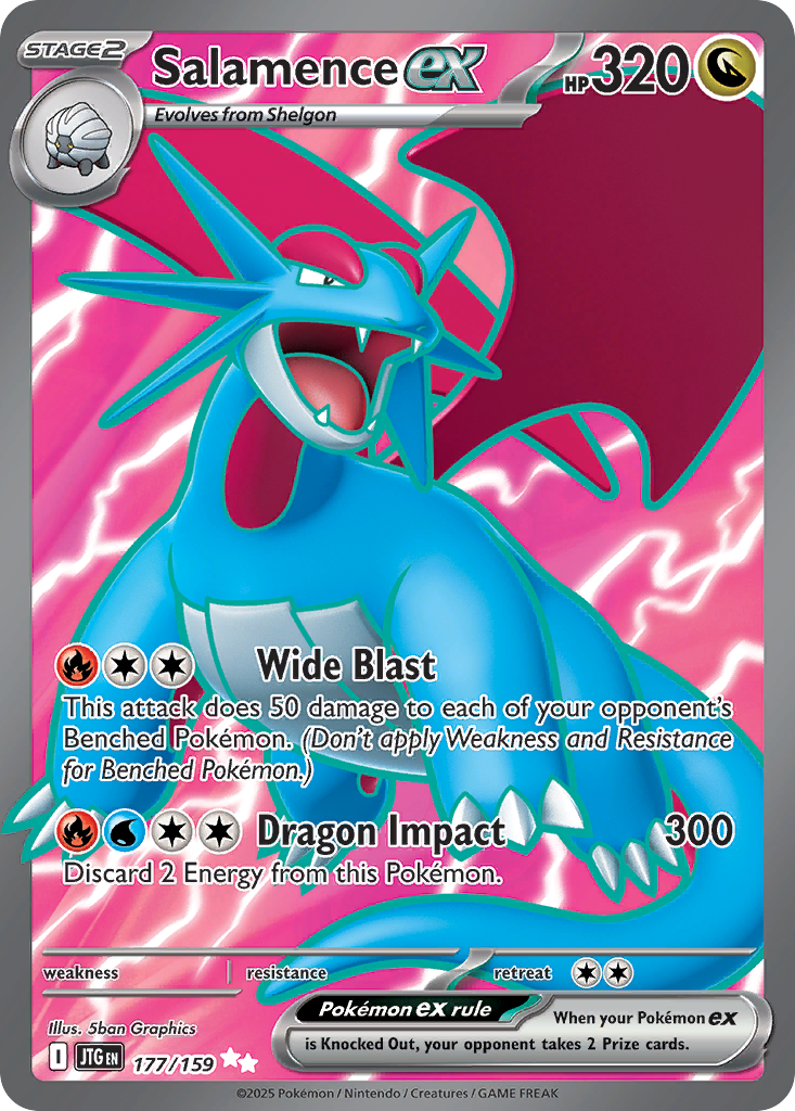 Salamence ex — SV09: Journey Together #177/159