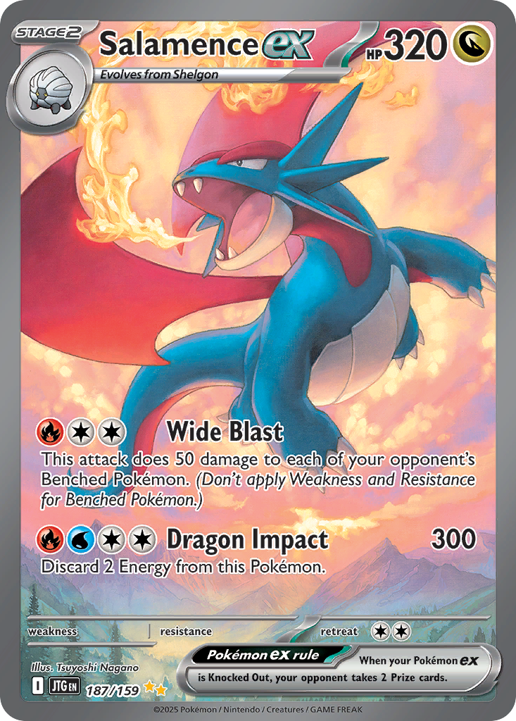 Salamence ex — SV09: Journey Together #187/159