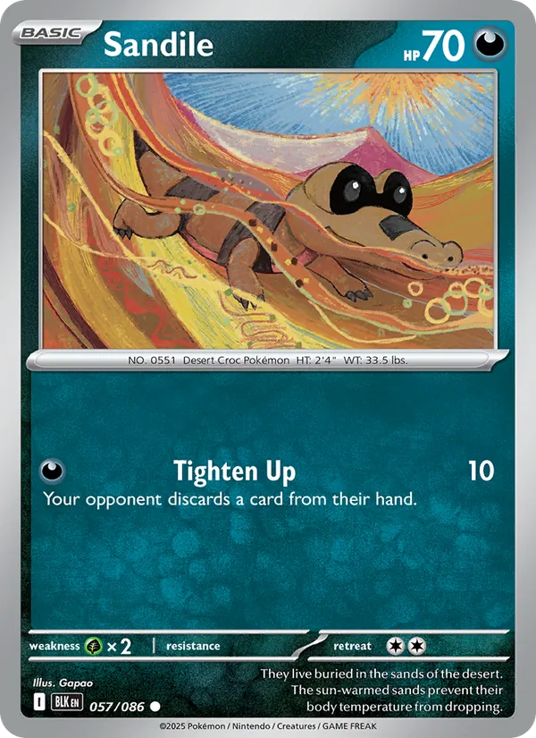 Sandile (Poke Ball Pattern)