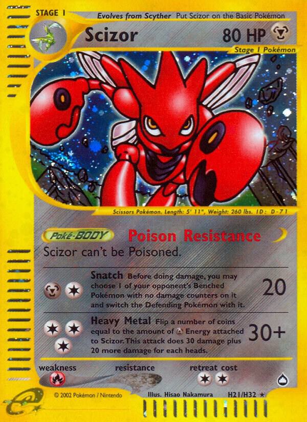 Scizor (H21) — Aquapolis #H21/H32