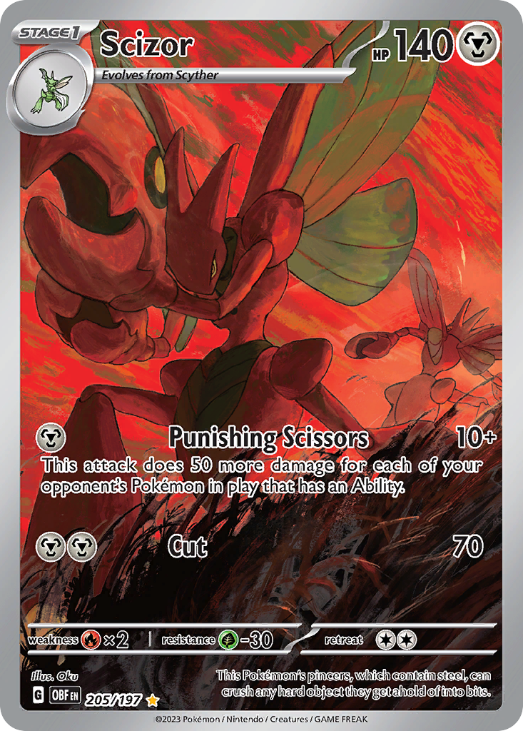 Scizor — SV03: Obsidian Flames #205/197