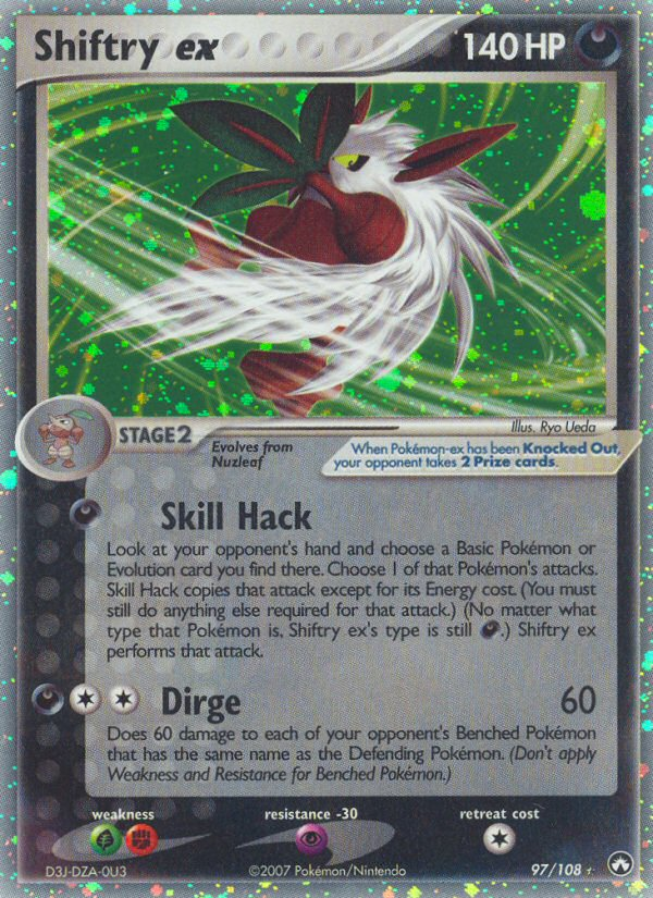 Shiftry ex — Power Keepers #97/108
