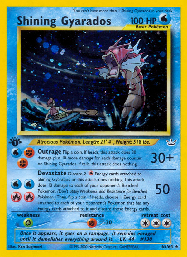 Shining Gyarados — Neo Revelation #65/64