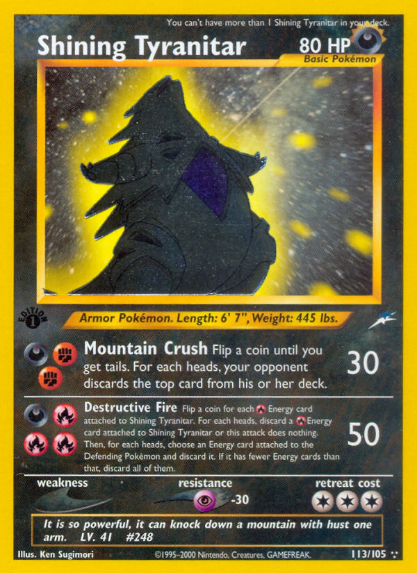 Shining Tyranitar — Neo Destiny #113/105
