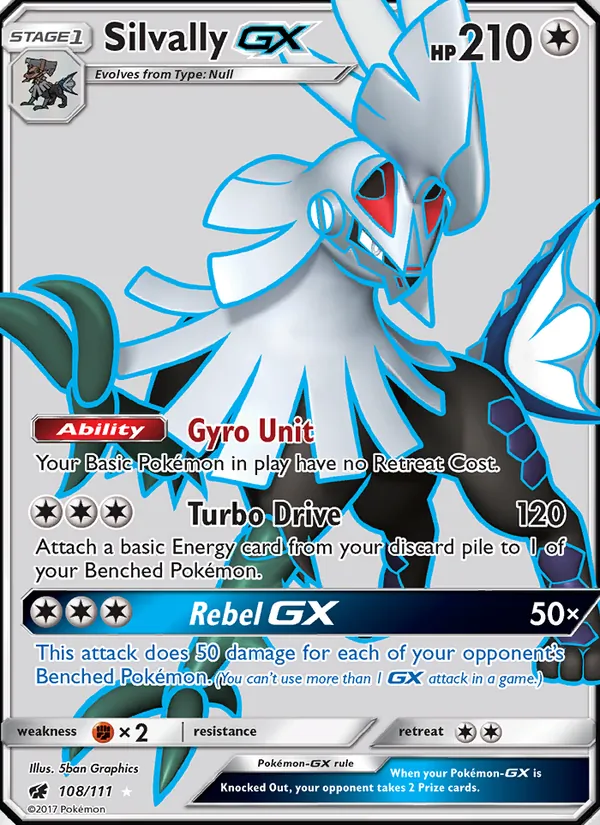 Silvally GX (Full Art) — SM - Crimson Invasion #108/111