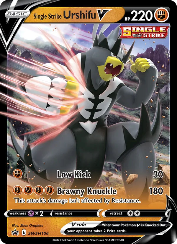 Single Strike Urshifu V — Jumbo Cards #SWSH106