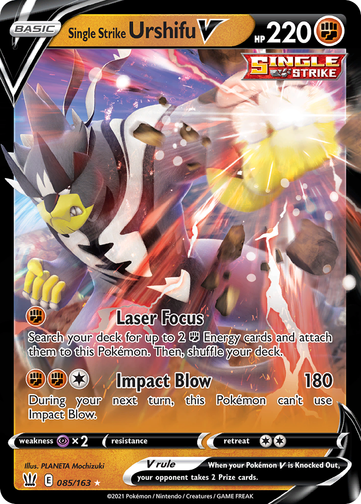 Single Strike Urshifu V — Prize Pack Series Cards #085/163