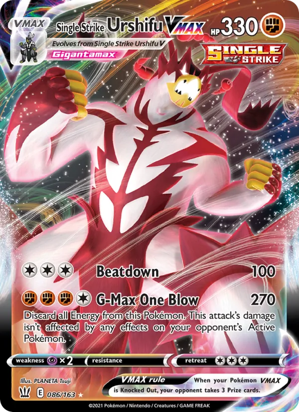 Single Strike Urshifu VMAX — Jumbo Cards #086/163
