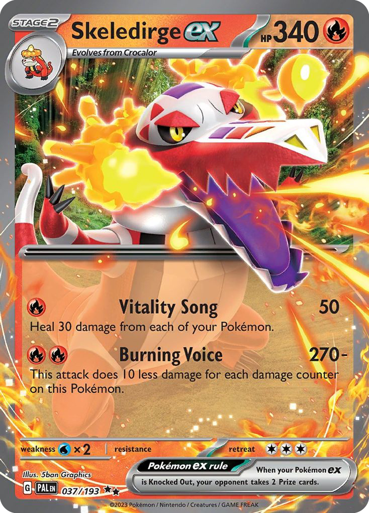 Skeledirge ex — Prize Pack Series Cards #037/193