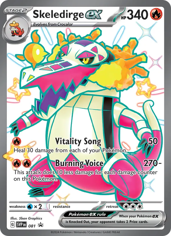 Skeledirge ex — SV: Scarlet & Violet Promo Cards #081