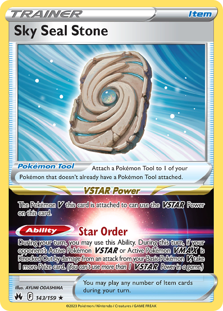 Sky Seal Stone — Prize Pack Series Cards #143/159