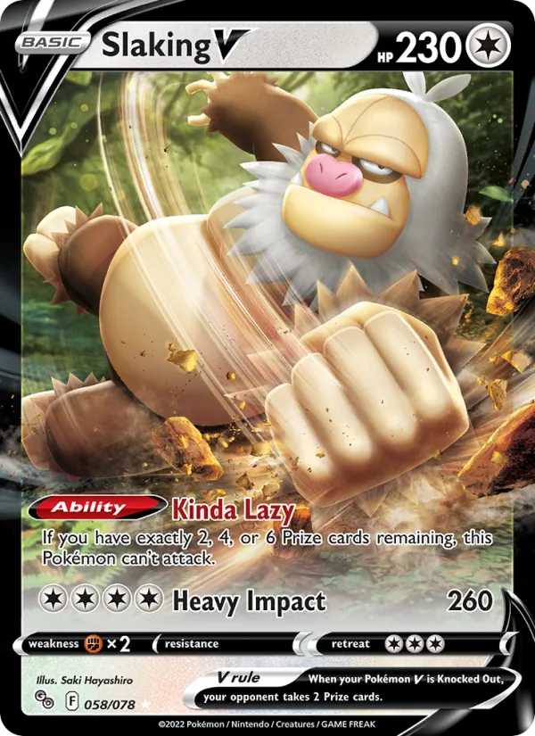 Slaking V — Pokemon GO #058/078