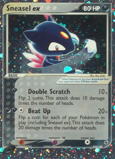 Sneasel ex — Ruby and Sapphire #103/109