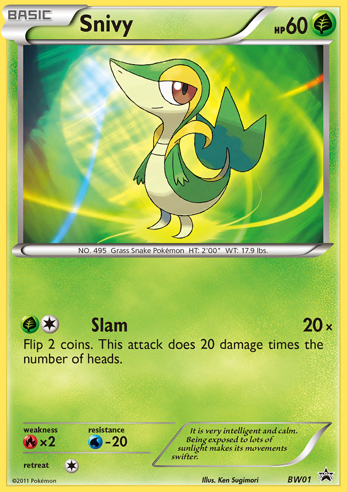 Snivy — Black and White Promos #BW01