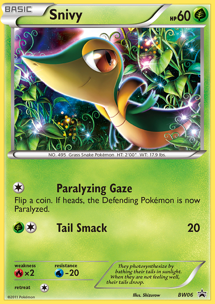 Snivy — Black and White Promos #BW06